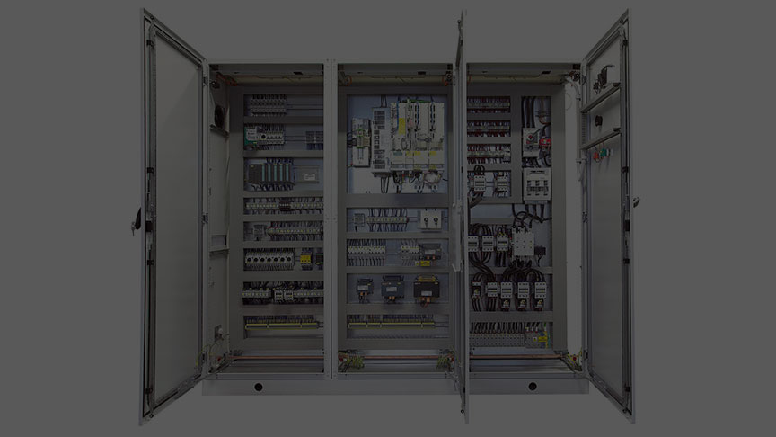 Industrial control panel assembly