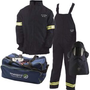 40cal flash hood, arc flash jacket, flash bib-overall, arc flash glove, C&G Kit bag, hat