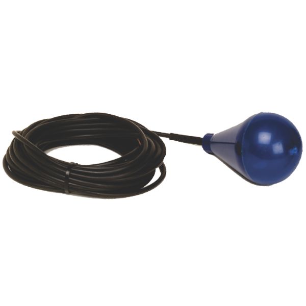 D0007316 WACO FLOAT SWITCH MERCURY 13M BLUE CHEMICAL RESISTANT CAN BE