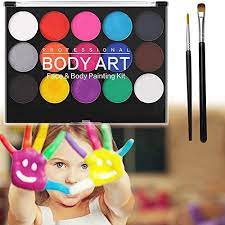 Face Body Paint Kits Senbos Face Body Paint Kits, 15 Colors Non-Toxic ...